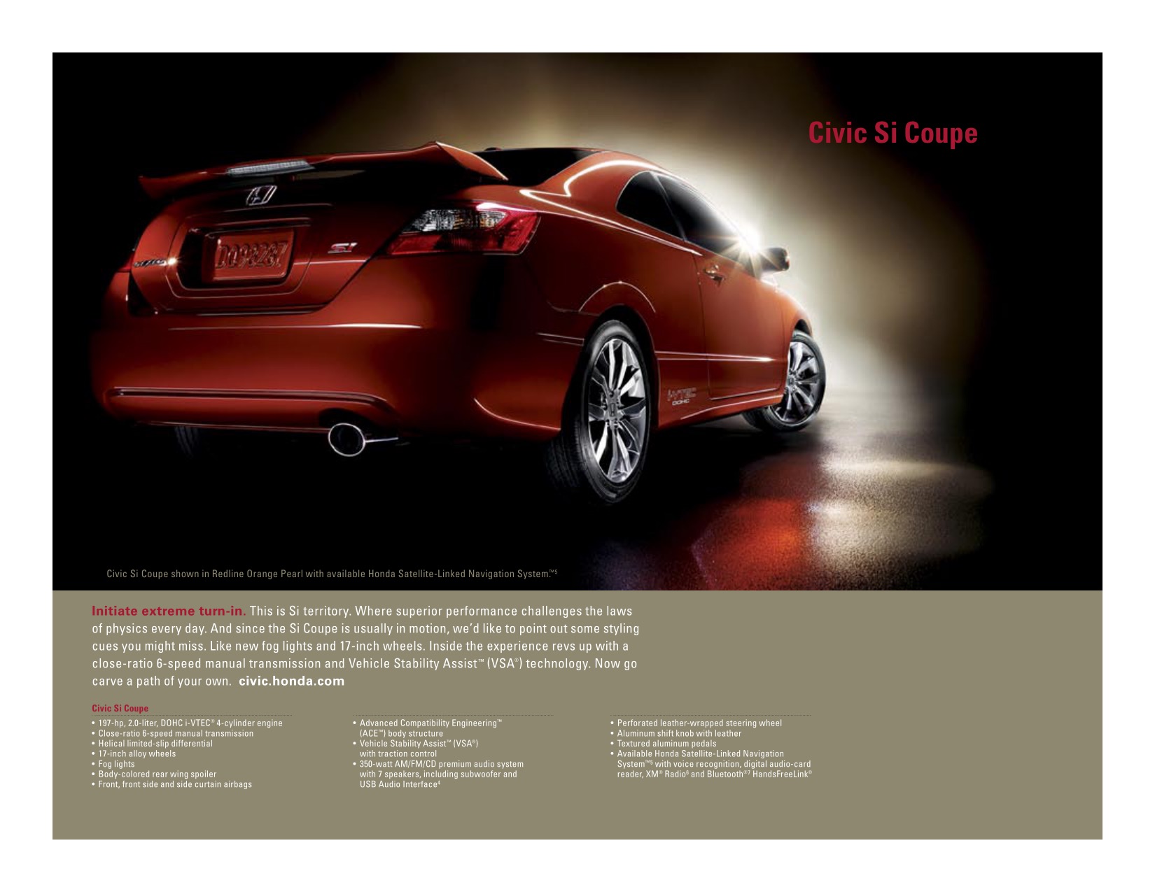 2009 Honda Brochure Page 1
